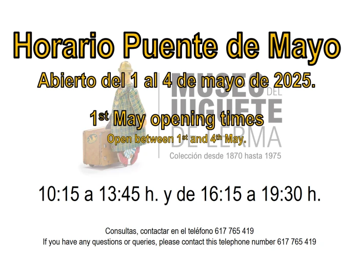 Horario 1 de Mayo - Museo de Lerma