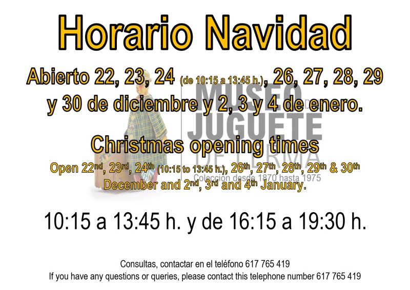 Horario Navidad Museo 2025