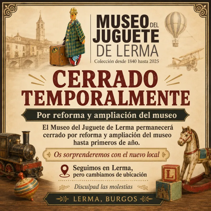 Museo del Juguete de Lerma Cerrado por Reformas